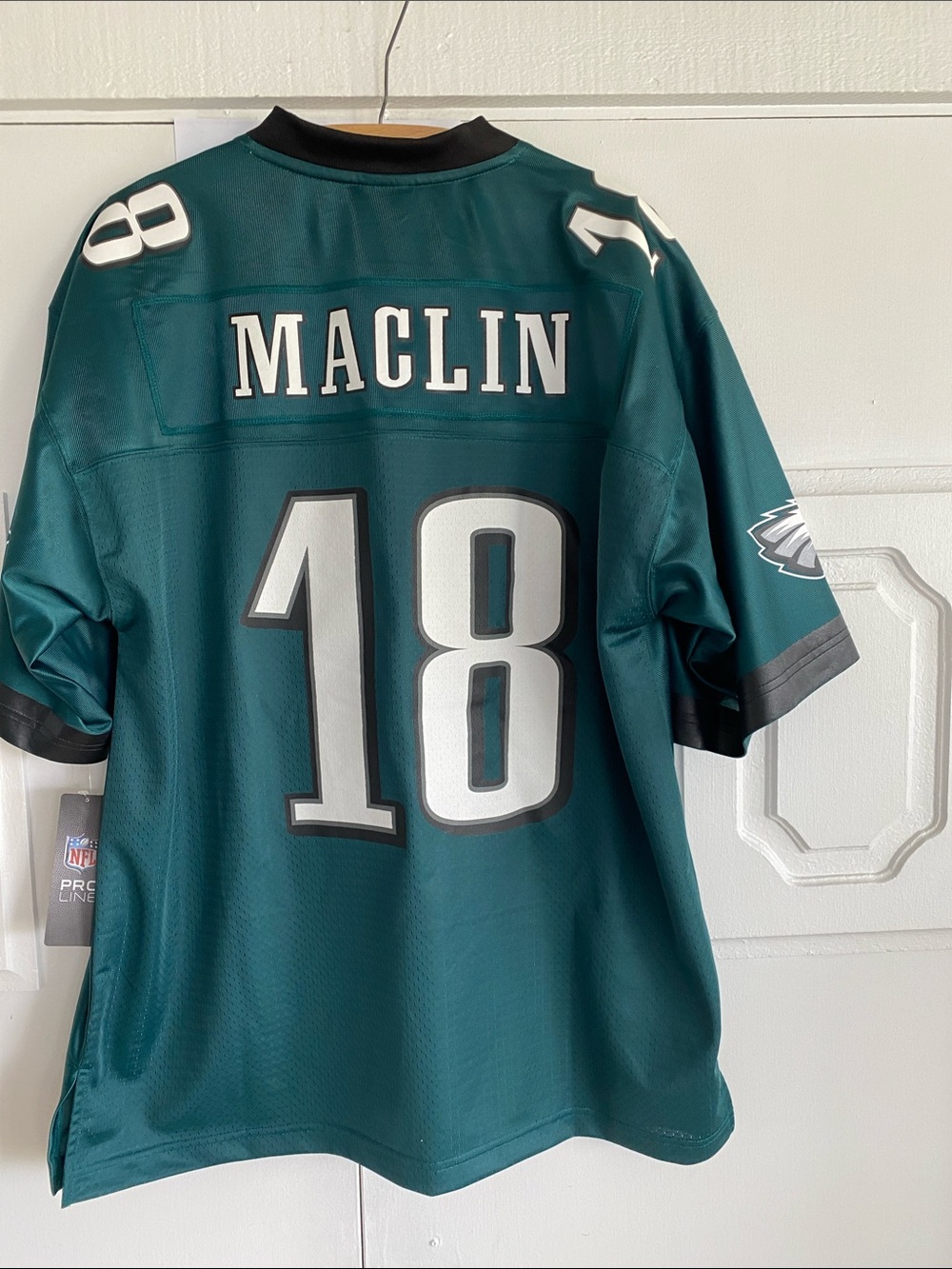NFL Pro Line Eagles Maclin #18  NWT Eagles Green Football Jersey with Black Trim